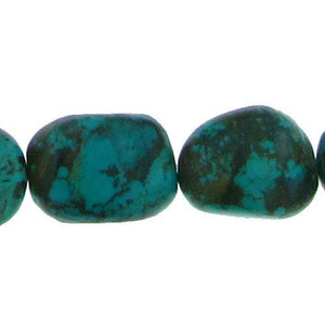 Turquoise, 14.8mm Width by 10.4mm Length by 18.0mm Height, Natural Stone Bead. Quantity per pack: 23 Pieces.