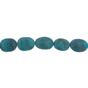 Turquoise, 15.2mm Width by 9.3mm Length by 20.0mm Height, Natural Stone Bead. Quantity per pack: 19 Pieces.