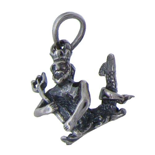 Sterling Silver Oxidized, 16.0mm Width by 8.3mm Length by 17.5mm Height, Pisces Charm. Quantity Per Pack: 1 Piece.