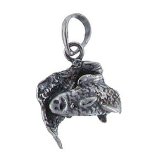 Load image into Gallery viewer, Sterling Silver Oxidized, 14.7mm Width by 10.8mm Length by 19.3mm Height, 2 Fish / Pisces Charm. Quantity Per Pack: 1 Piece.
