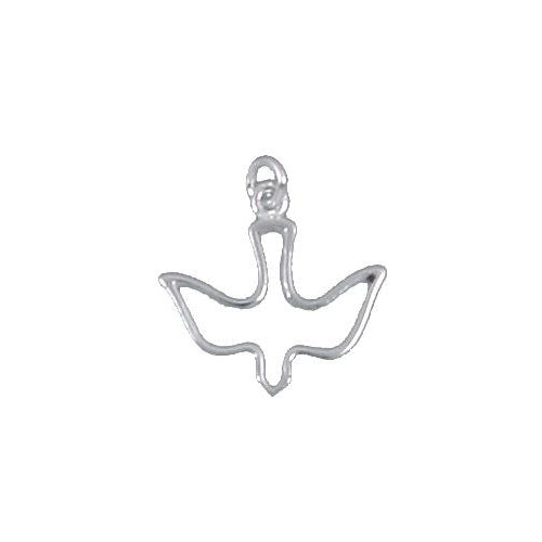 Sterling Silver, 18.4mm Width by 2.0mm Length by 17.8mm Height, Bird Charm. Quantity Per Pack: 3 Pieces.