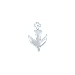 Sterling Silver, 11.3mm Width by 2.0mm Length by 15.3mm Height, Bird Charm. Quantity Per Pack: 3 Pieces.