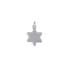 Load image into Gallery viewer, Sterling Silver, 9.9mm Width by 1.2mm Length by 13.5mm Height, Star Charm. Quantity Per Pack: 4 Pieces.
