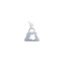 Load image into Gallery viewer, Sterling Silver, 10.3mm Width by 1.2mm Length by 12.0mm Height, Purse Charm. Quantity Per Pack: 4 Pieces.
