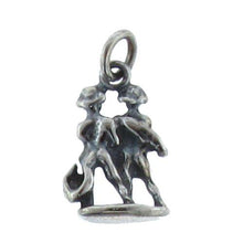 Load image into Gallery viewer, Sterling Silver Oxidized, 8.0mm Width by 3.8mm Length by 12.6mm Height, Gemini Charm. Quantity Per Pack: 4 Pieces.
