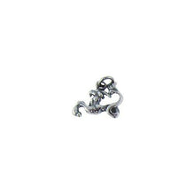 Load image into Gallery viewer, Sterling Silver Oxidized, 13.4mm Width by 3.0mm Length by 9.6mm Height, Capricorn Charm. Quantity Per Pack: 4 Pieces.
