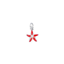 Load image into Gallery viewer, Sterling Silver Enamel, 7.9mm Width by 2.3mm Length by 10.2mm Height, Flower Charm. Quantity Per Pack: 8 Pieces.
