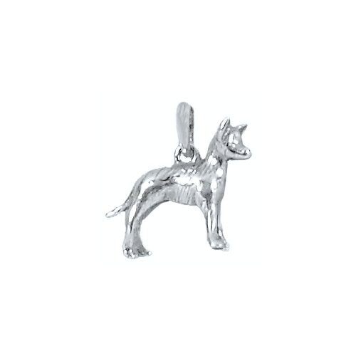 Sterling Silver Oxidized, 18.4mm Width by 6.7mm Length by 15.5mm Height, Chihuahua Dog Pendant. Quantity Per Pack: 1 Piece.