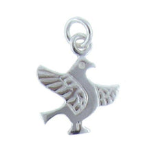 Load image into Gallery viewer, Sterling Silver, 10.5mm Width by 1.1mm Length by 12.7mm Height, Bird Charm. Quantity Per Pack: 4 Pieces.
