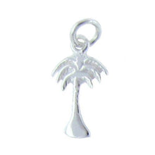 Load image into Gallery viewer, Sterling Silver, 7.1mm Width by 2.1mm Length by 12.8mm Height, Palm Tree Charm. Quantity Per Pack: 4 Pieces.
