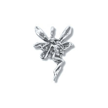 Load image into Gallery viewer, Sterling Silver Oxidized, 16.1mm Width by 3.7mm Length by 23.3mm Height, Fairy Charm. Quantity Per Pack: 2 Pieces.
