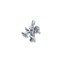 Load image into Gallery viewer, Sterling Silver Oxidized, 12.6mm Width by 3.7mm Length by 15.2mm Height, Angel Charm. Quantity Per Pack: 1 Piece.
