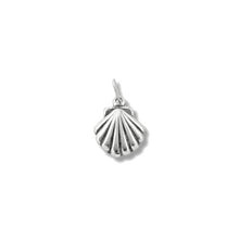 Load image into Gallery viewer, Sterling Silver Oxidized, 9.3mm Width by 1.8mm Length by 11.5mm Height, Shell Pendant. Quantity Per Pack: 10 Pieces.
