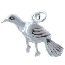 Load image into Gallery viewer, Sterling Silver, 18.5mm Width by 1.7mm Length by 12.6mm Height, Bird Charm. Quantity Per Pack: 4 Pieces.
