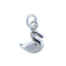 Load image into Gallery viewer, Sterling Silver, 7.4mm Width by 1.3mm Length by 9.3mm Height, Duck Charm. Quantity Per Pack: 4 Pieces.
