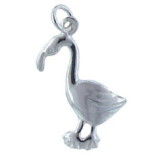 Load image into Gallery viewer, Sterling Silver, 12.1mm Width by 1.7mm Length by 18.4mm Height, Bird Charm. Quantity Per Pack: 4 Pieces.
