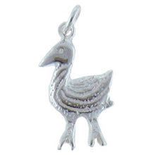 Load image into Gallery viewer, Sterling Silver, 9.1mm Width by 1.8mm Length by 16.0mm Height, Duck Charm. Quantity Per Pack: 2 Piece.
