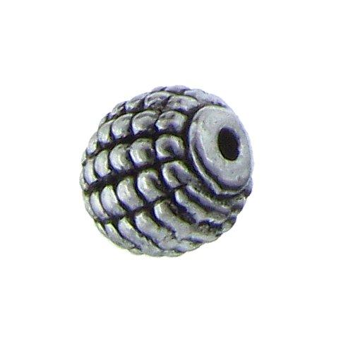 Pewter, 8.5mm Width / Length / Height, Circle Bead. Quantity per pack: 23 Pieces.