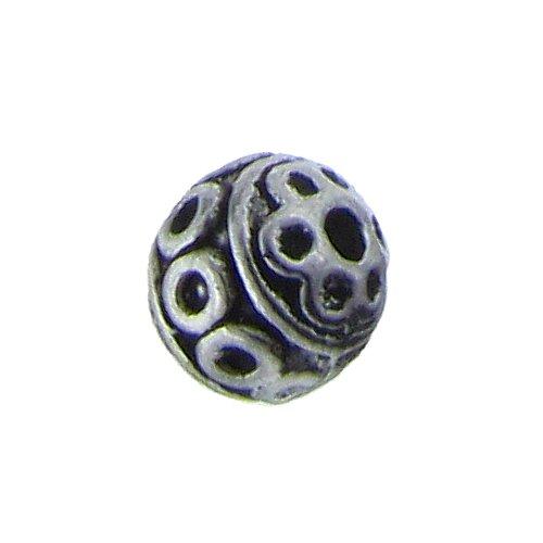 Pewter, 8.9mm Width by 8.9mm Length by 1.7mm Height, Star Daisy Bead. Quantity per pack: 150 Pieces.
