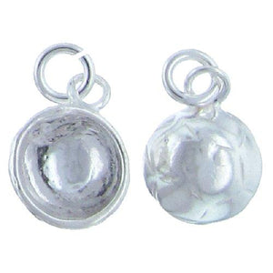 Sterling Silver, 9.8mm Width / Length by 13.8mm Height, Soccer Ball Charm. Quantity Per Pack: 5 Pieces.