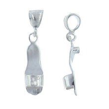 Load image into Gallery viewer, Sterling Silver, 7.3mm Width by 6.7mm Length by 21.5mm Height, Women&#39;s Low Heel Charm. Quantity Per Pack: 3 Pieces.
