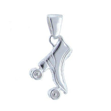 Load image into Gallery viewer, Sterling Silver, 16.4mm Width by 5.2mm Length by 15.8mm Height, Roller Skate Pendant. Quantity Per Pack: 1 Piece.
