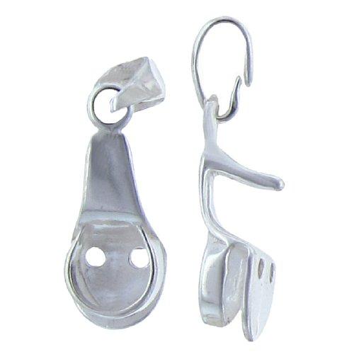 Sterling Silver, 8.4mm Width by 21.4mm Length by 8.7mm Height, High Heel Charm. Quantity Per Pack: 2 Pieces.