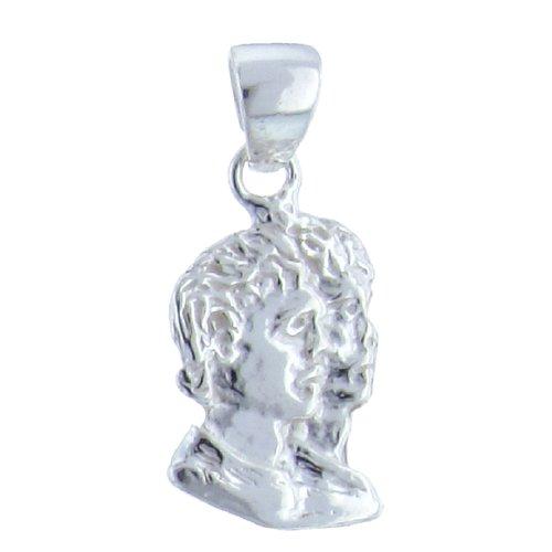 Sterling Silver, 11.6mm Width by 2.2mm Length by 21.6mm Height, People Pendant. Quantity Per Pack: 2 Pieces.