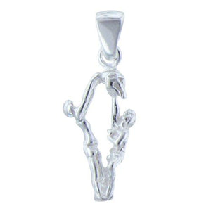 Sterling Silver, 11.0mm Width by 6.6mm Length by 25.0mm Height, Basketball Dunk Pendant. Quantity Per Pack: 2 Pieces.