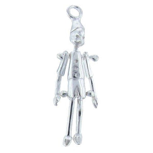 Sterling Silver, 10.2mm Width by 8.6mm Length by 37.8mm Height, Pinocchio Charm. Quantity Per Pack: 1 Piece.