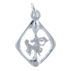 Sterling Silver, 13.3mm Width by 1.7mm Length by 18.8mm Height, Sagittarius Charm. Quantity Per Pack: 4 Pieces.