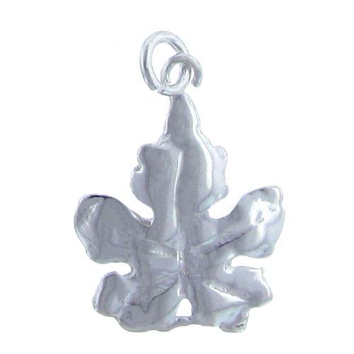 Sterling Silver, 16.5mm Width by 2.8mm Length by 20.6mm Height, Maple Leaf Charm. Quantity Per Pack: 3 Pieces.