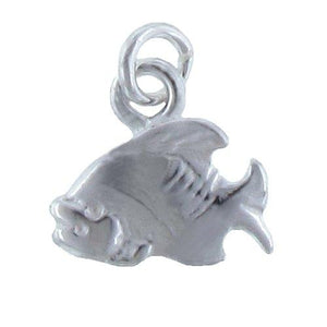 Sterling Silver, 12.7mm Width by 3.2mm Length by 11.7mm Height, Fish Charm. Quantity Per Pack: 2 Pieces.