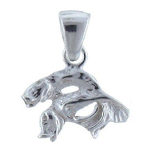 Load image into Gallery viewer, Sterling Silver, 17.1mm Width by 2.0mm Length by 14.9mm Height, Fish Pendant. Quantity Per Pack: 2 Pieces.
