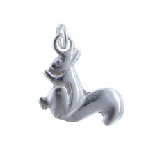 Load image into Gallery viewer, Sterling Silver, 17.0mm Width by 1.7mm Length by 16.8mm Height, Squirrel Pendant. Quantity Per Pack: 2 Pieces.
