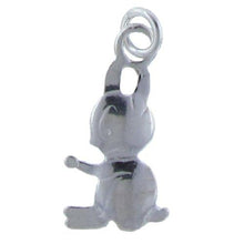 Load image into Gallery viewer, Sterling Silver, 10.2mm Width by 1.8mm Length by 20.3mm Height, Rabbit Pendant. Quantity Per Pack: 4 Pieces.
