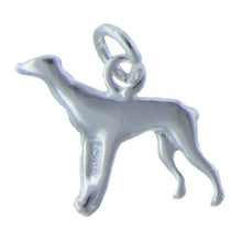 Load image into Gallery viewer, Sterling Silver, 15.6mm Width by 1.2mm Length by 11.8mm Height, Dog Charm. Quantity Per Pack: 5 Pieces.
