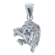 Load image into Gallery viewer, Sterling Silver, 15.3mm Width by 2.2mm Length by 21.0mm Height, Lion Pendant. Quantity Per Pack: 2 Pieces.
