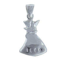 Load image into Gallery viewer, Sterling Silver, 16.2mm Width by 3.5mm Length by 24.8mm Height, Gift Bag Pendant. Quantity Per Pack: 1 Piece.
