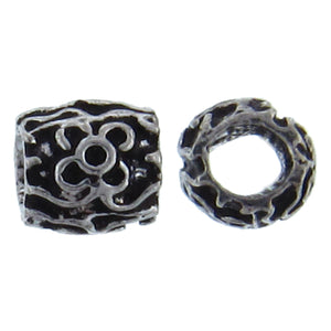 German Silver Oxidized, 7.6mm Width by 7.7mm Length by 7.6mm Height, Fancy Bali Bead. Quantity per pack: 13 Pieces.