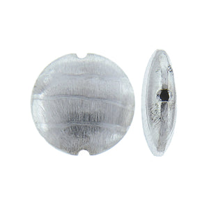 German Silver, 20.1mm Width by 6.5mm Length by 19.7mm Height, Matte Round Bali Bead. Quantity per pack: 11 Pieces.