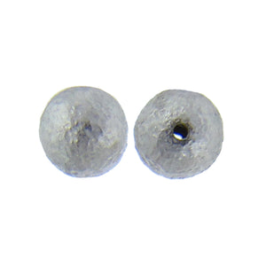 German Silver, 7.2mm Width / Length / Height, Matte Hammered Round Bali Bead. Quantity per pack: 30 Pieces.