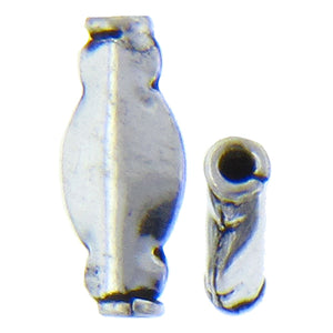 German Silver Oxidized, 7.7mm Width by 3.7mm Length by 18.2mm Height, Fancy Bali Bead. Quantity per pack: 11 Pieces.