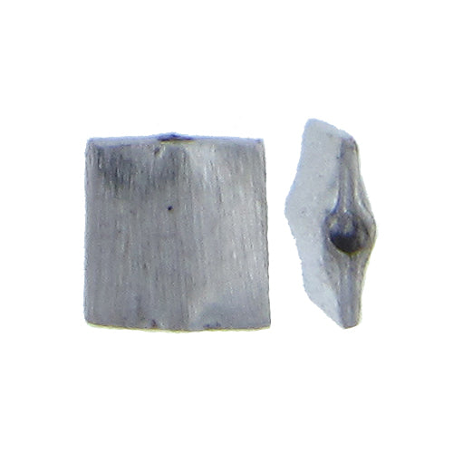 German Silver, 9.0mm Width by 3.1mm Length by 9.0mm Height, Matte Square Bali Bead. Quantity per pack: 22 Pieces.