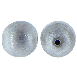 German Silver, 11.0mm Width / Length / Height, Matte Round Bali Bead. Quantity per pack: 6 Pieces.