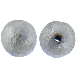 German Silver, 9.8mm Width / Length / Height, Matte Hammered Round Bali Bead. Quantity per pack: 22 Pieces.