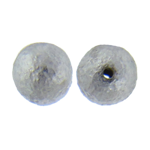 German Silver, 8.2mm Width / Length / Height, Matte Hammered Round Bali Bead. Quantity per pack: 26 Pieces.