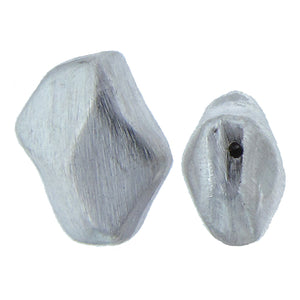 German Silver, 17.8mm Width by 10.9mm Length by 20.7mm Height, Matte Fancy Bali Bead. Quantity per pack: 11 Pieces.