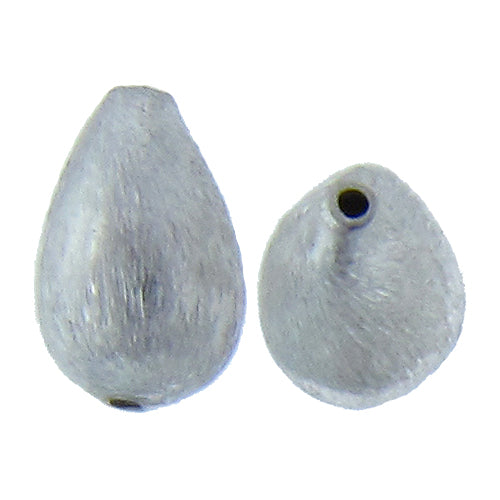 German Silver, 8.3mm Width by 8.7mm Length by 13.0mm Height, Matte Teardrop Bali Bead. Quantity per pack: 16 Pieces.