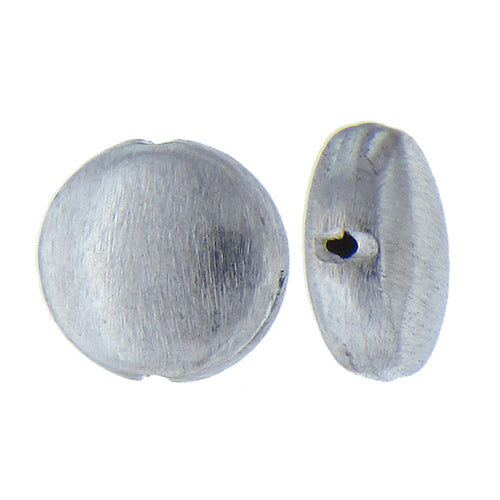 German Silver, 20.3mm Width by 9.6mm Length by 19.6mm Height, Matte Round Bali Bead. Quantity per pack: 11 Pieces.